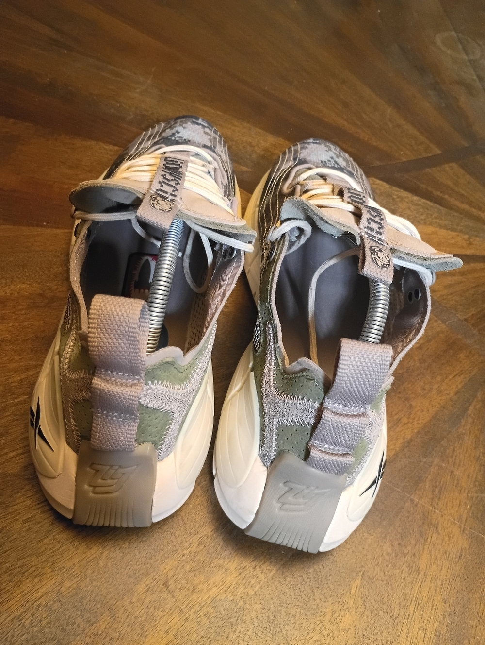 Reebok x Billionaire Boys Club Type Z-2 Camo Sneakers Mens 9.5 Gray/Beige Athlet - Picture 6 of 12